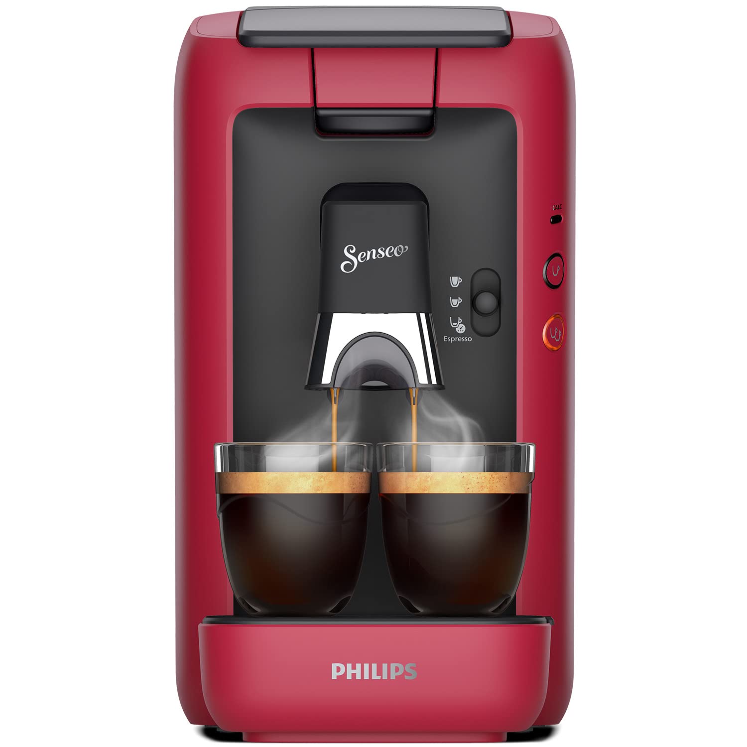 Machine à Café à Dosettes SENSEO Maestro – Réservoir 1,2 L, Fonction Mémo – Rouge CSA260/91 | Arlino