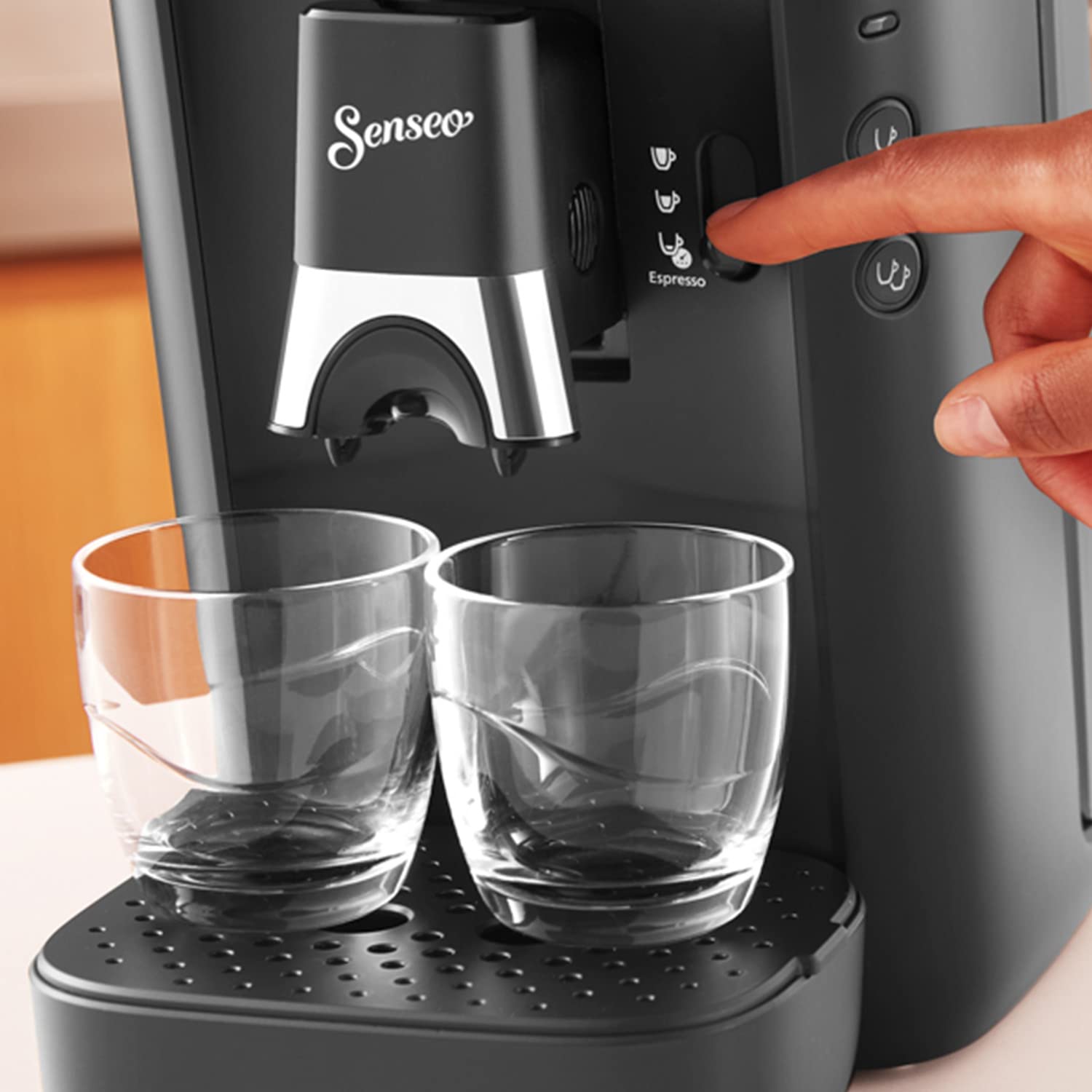 Machine à Café à Dosettes SENSEO Maestro – Réservoir 1,2 L, Intense Plus, Fonction Mémo – Noir CSA260/61 | Arlino