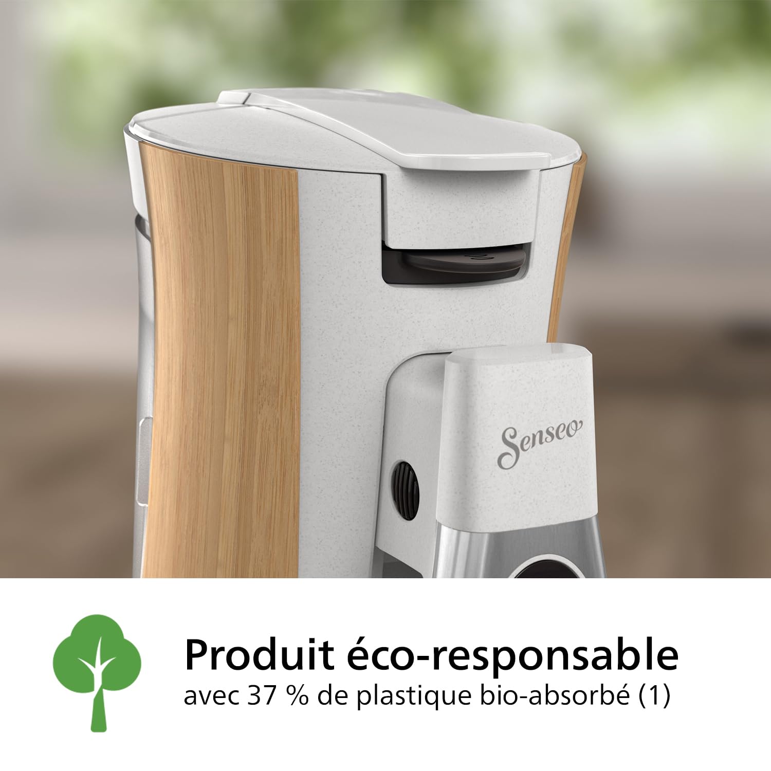 Machine à Café à Dosettes SENSEO Select – Intensity Plus, Crema Plus, 37 % Plastique Bio – Blanc Soie CSA240/06 | Arlino