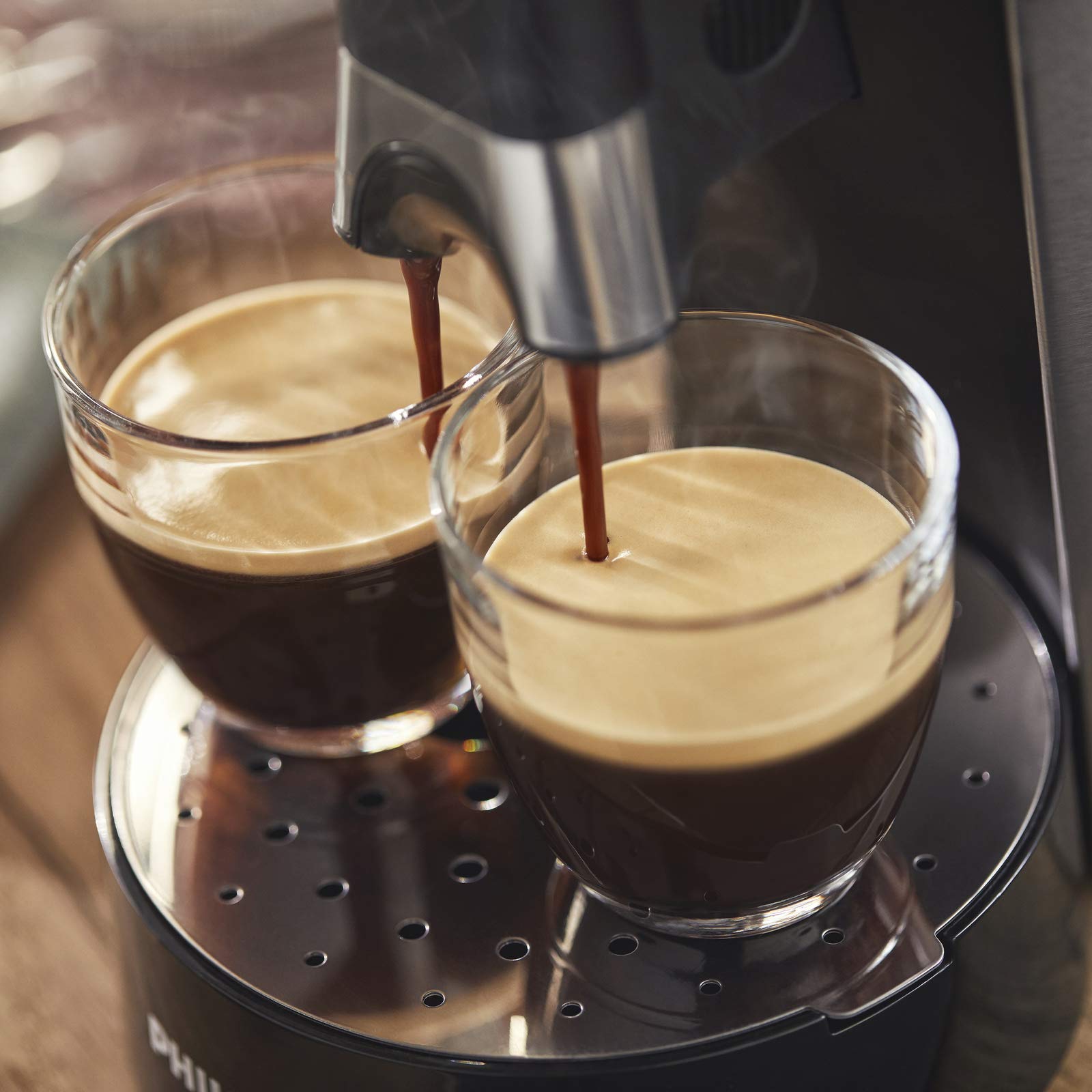 Machine à Café à Dosettes SENSEO Select Eco – Intensity Plus, Crema Plus, Fonction Mémo – Acier Brossé CSA250/10 | Arlino