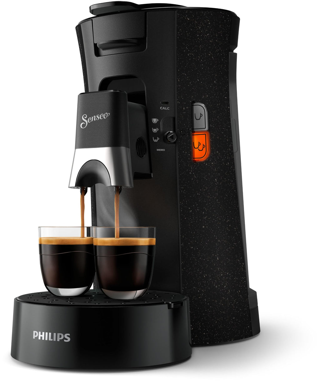Machine à Café à Dosettes SENSEO Select Eco – Intensity Plus, Crema Plus, Fonction Mémo – Noir CSA240/21 | Arlino