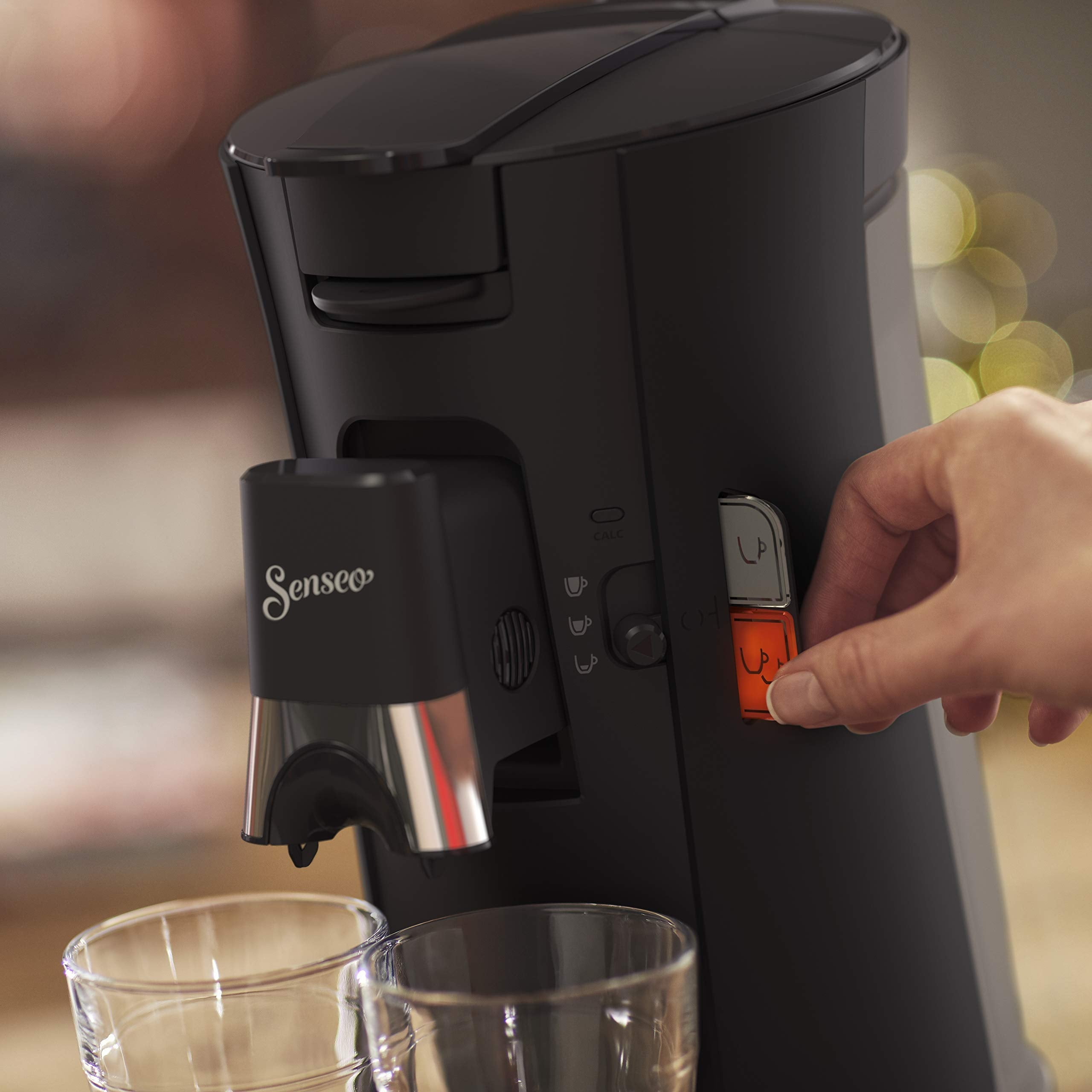 Machine à Café à Dosettes SENSEO Select CSA240/60 – Choix de l'Intensité, Crema Plus, Fonction Mémo – Noir | Arlino