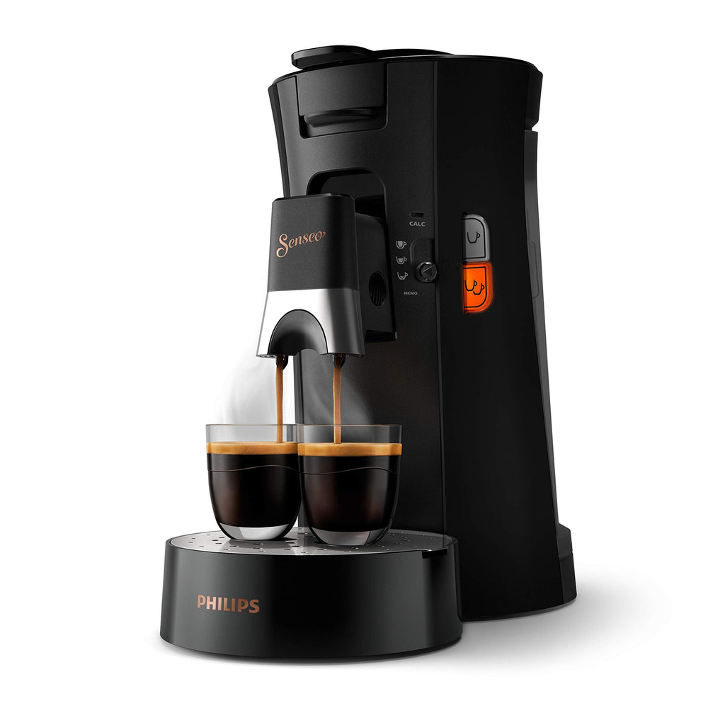 Machine à Café à Dosettes SENSEO Select CSA240/60 – Choix de l'Intensité, Crema Plus, Fonction Mémo – Noir | Arlino