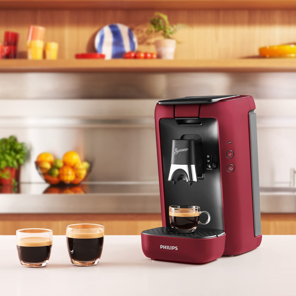 Machine à Café à Dosettes SENSEO Maestro – Réservoir 1,2 L, Fonction Mémo – Rouge CSA260/91 | Arlino