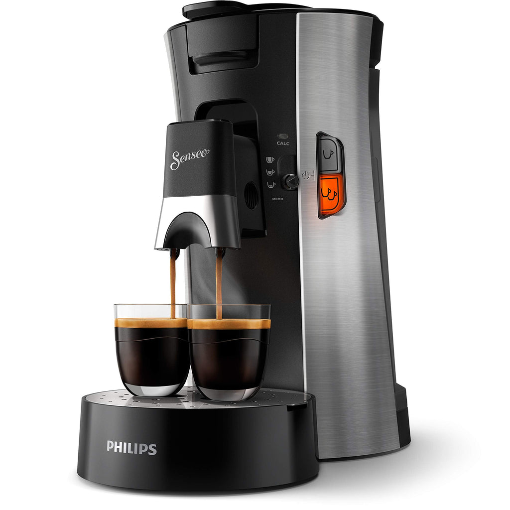 Machine à Café à Dosettes SENSEO Select – Intensity Plus, Crema Plus, Bec Verseur Métallique – Sauge CSA250/11 | Arlino